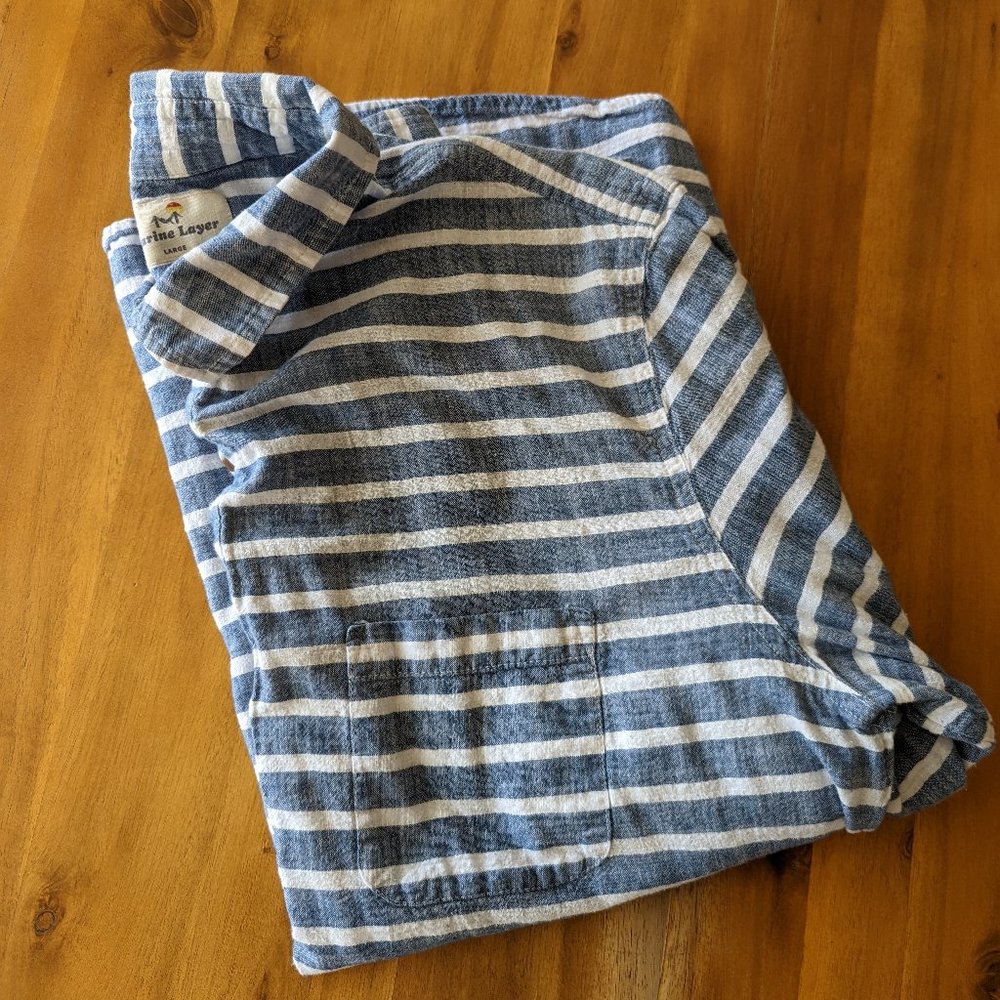 Marine Layer Popover in Blue Stripe - Large